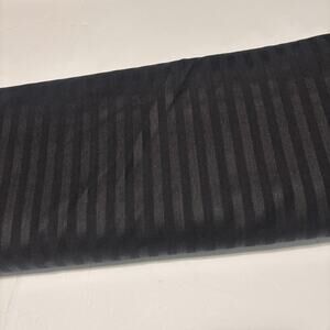 Black Shadow Stripe Wool Fabric 60” Wide 10.5 Yds Suiting